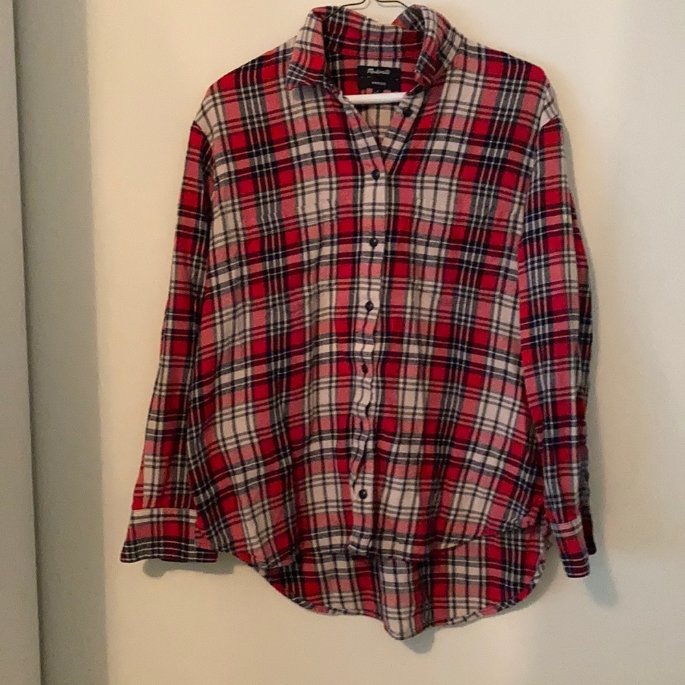 Madewell oversized cotton flannel
